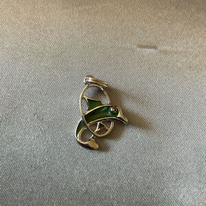 Vintage Danecraft  925 Sterling Silver Dolphin Pendant  TH SU 925